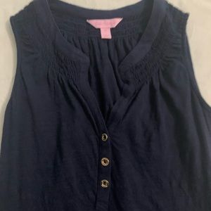 Navy blue essie shirt